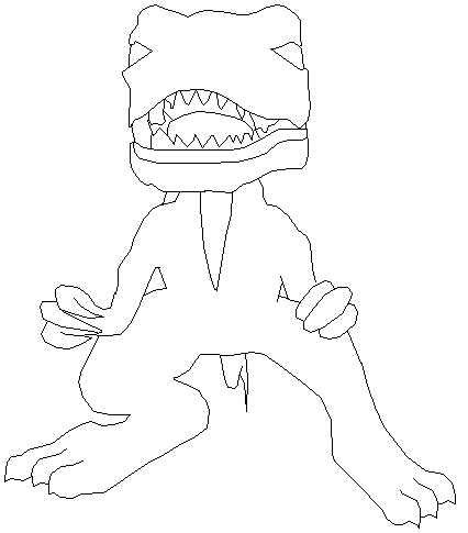 Dragon Booster Fan Art: Orange Drag Box Dragon